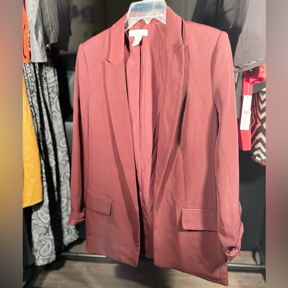 🛑 H&M Women's Blazer - Available in Maroon and Black - Size 4